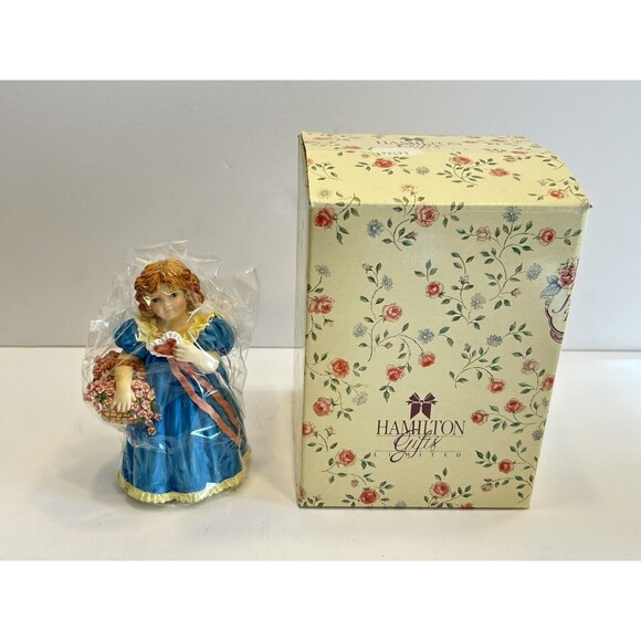 VINTAGE Maud Humphrey Bogart - LOVE'S FIRST BLOOM Figure - Hamilton Gifts (1992) - Picture 5 of 7